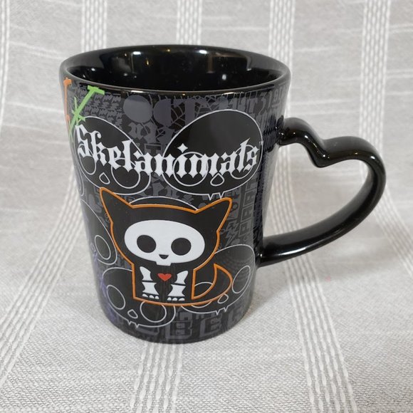 Skelanimals Other - Skelanimals Kit Cat Mug Heart Handle Halloween